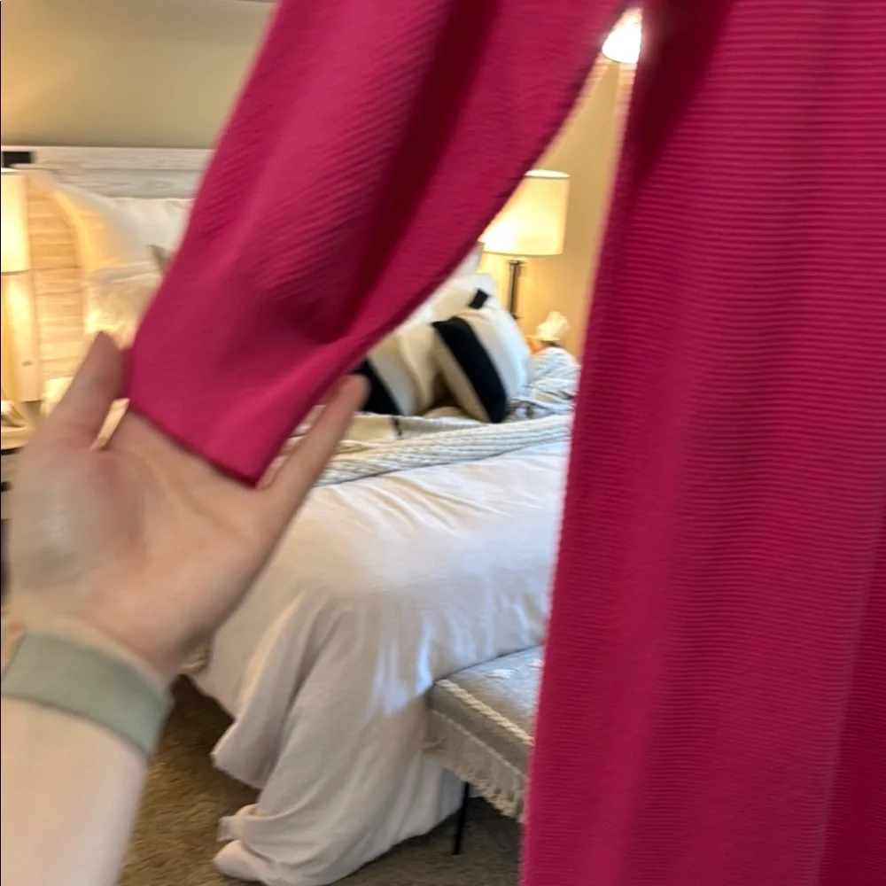 HOT PINK Button-Up Dress - Picture 5 of 6